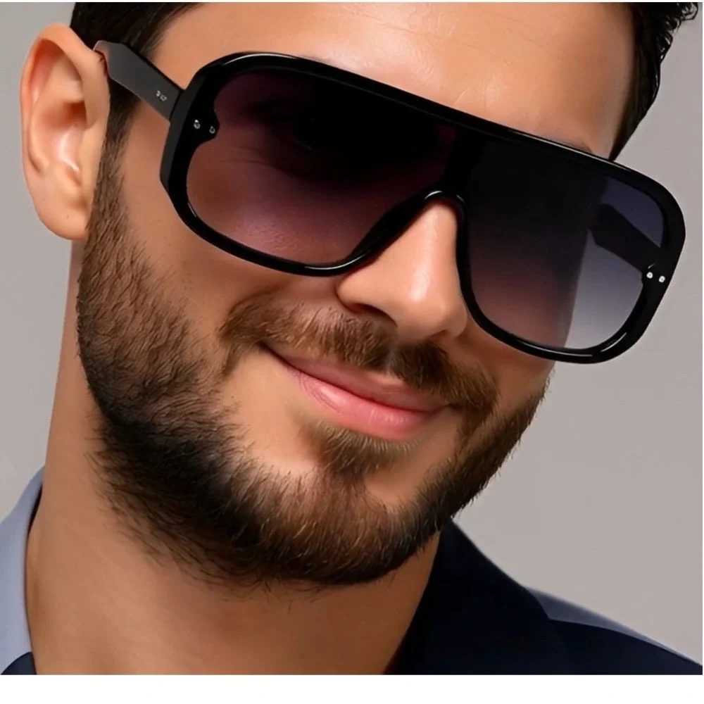Men‎ Sunglasses Black Lens Street Wear Outdoor UV400 Protection Light Weight New